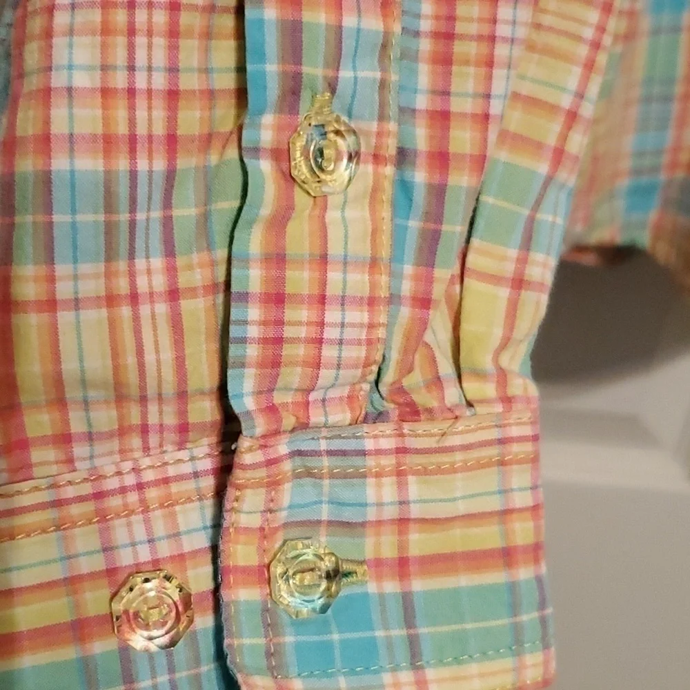 Twenty X Women's Tailored Fit Plaid Button Down Shirt Size Large - Picture 5 of 14